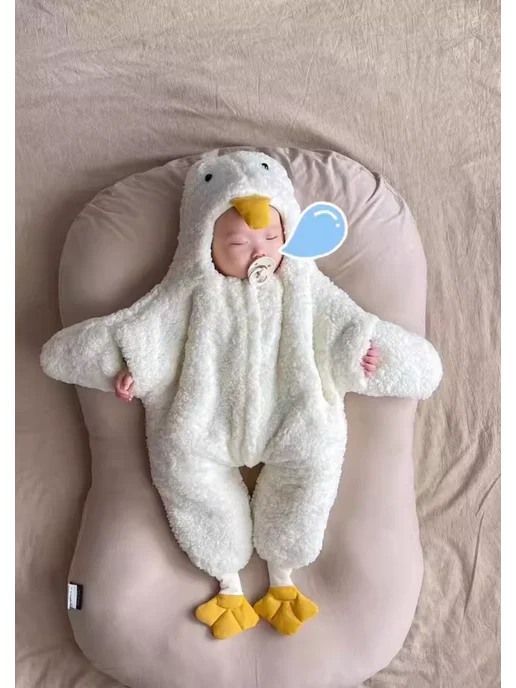 KigiRu кигуруми гусь для детский пижама, зеленый