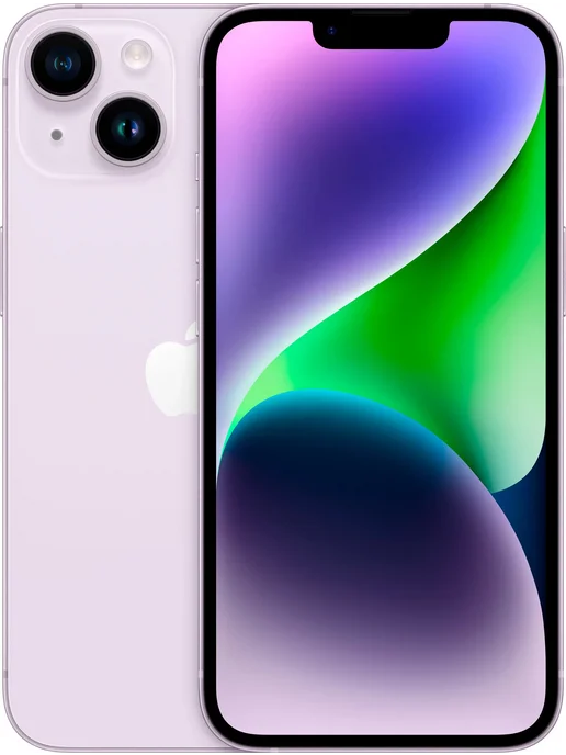 Смартфон Apple iPhone 14 128 ГБ (восстановленный), фиолетовый, фото 2