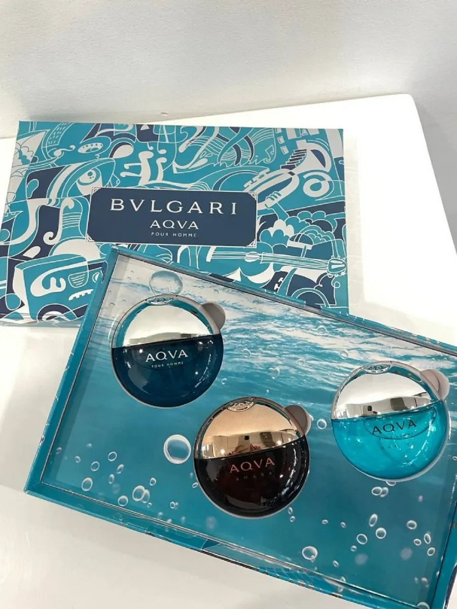 Парфюмерный набор Булгари Aqva Pour Homme Edp, 3x15мл