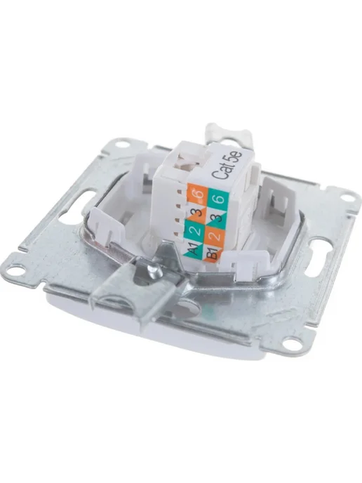 Systeme Electric Розетка интернет RJ45 белая Glossa, белый, фото 8