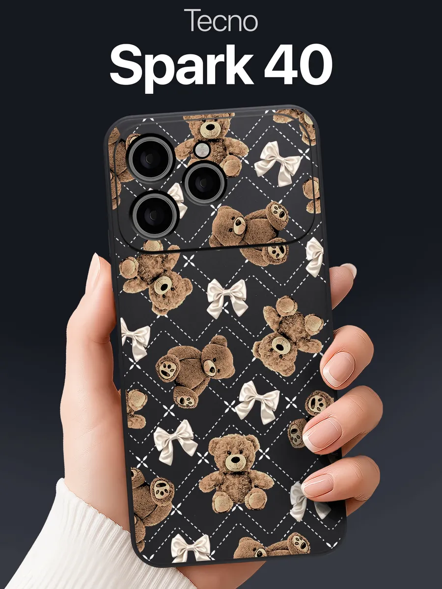 Чехол на Tecno Spark 40 с мишками